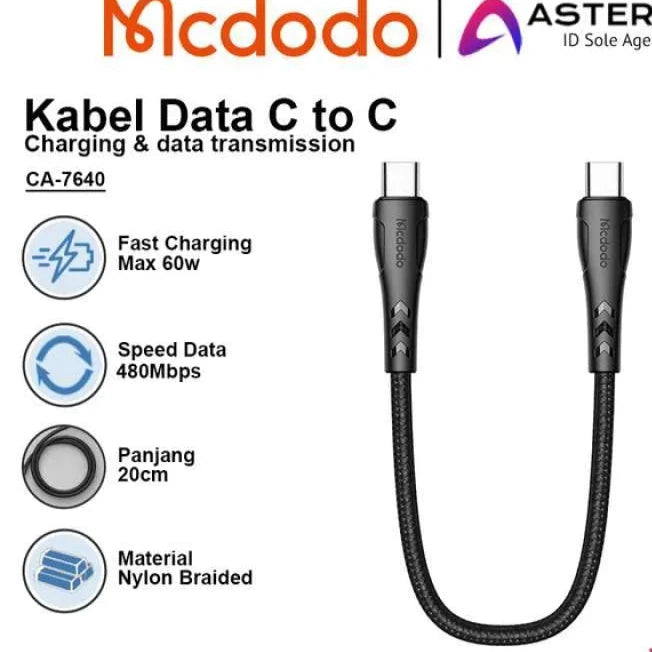 Mcdodo Ca-764 Kabel Cable Type C To Type C Mcdodo Ca-764 Kabel Cable Type C To Type C